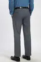 Men Slim Fit Grey Polyester Trousers