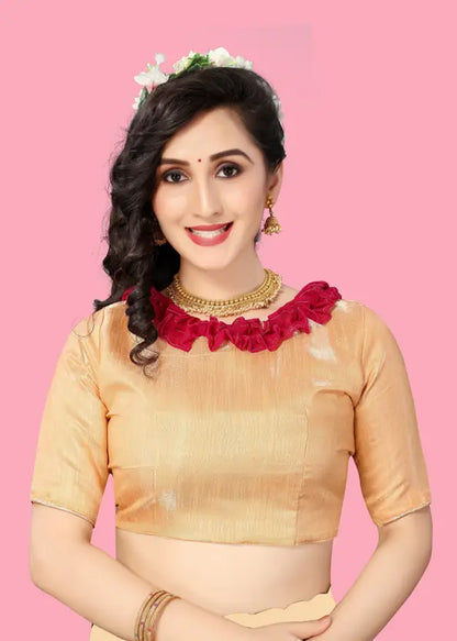 Embroidered Bollywood Georgette Saree  (Pink)