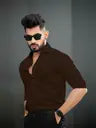 Men Regular Fit Solid Spread Collar Casual Shirt